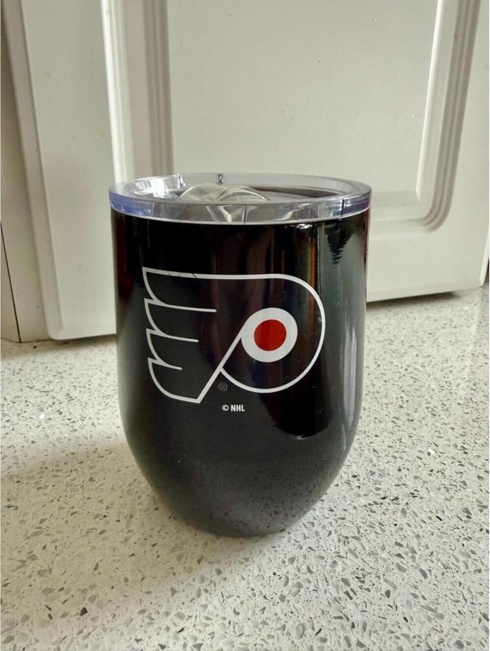 NHL Black and Orange Philadelphia Flyers Logo Tumbler